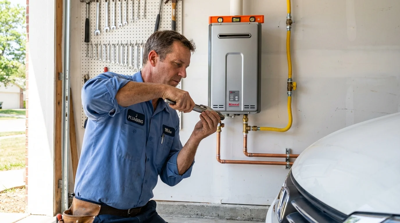 Tankless water heater installation by a Johns Plumbing LLC plumber in Butte